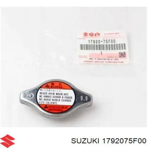 Tampa (tampão) do radiador Suzuki 1792075F00 preço, a partir de 5,07 USD