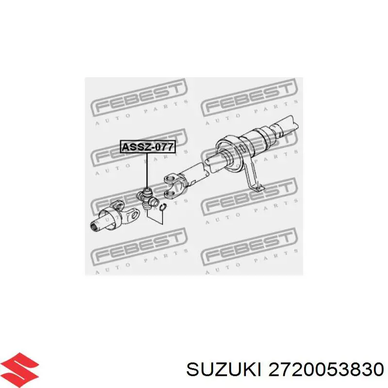 Cruzeta da junta universal traseira Suzuki 2720053830 preço, a partir de 23,48 USD