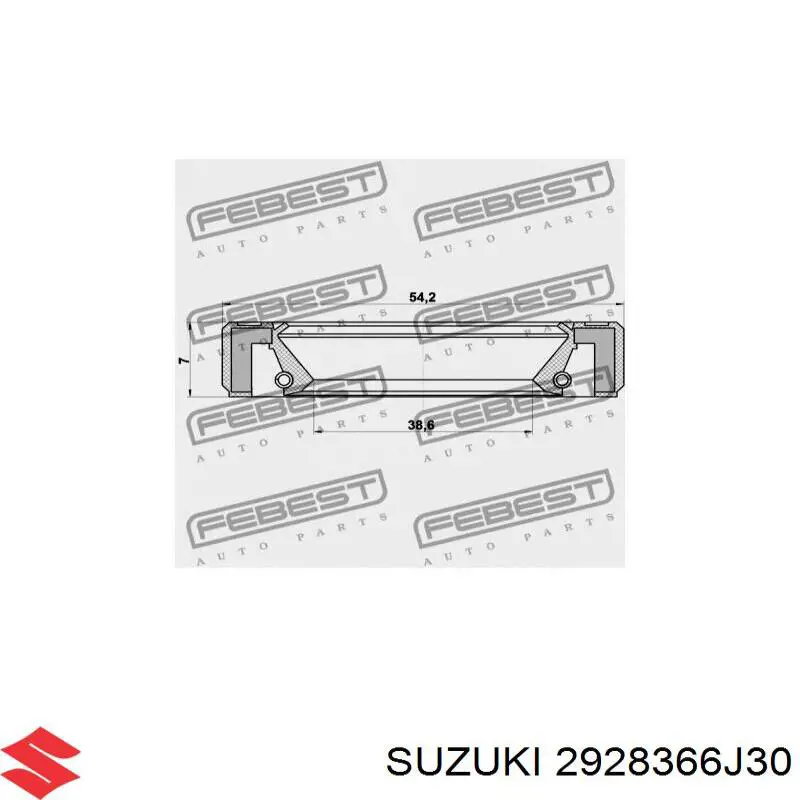 Bucim de saída traseira da caixa de transferência Suzuki 2928366J30 preço, a partir de 6,51 USD
