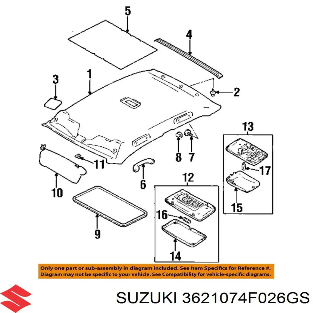  Suzuki 3621074F026GS preço, a partir de 59,87 USD