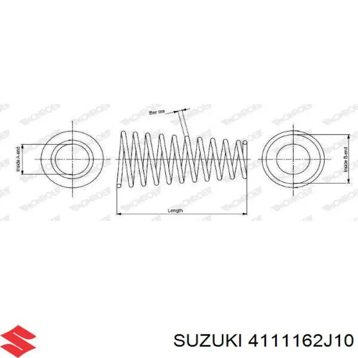 4111162J10 Suzuki Mola dianteira
