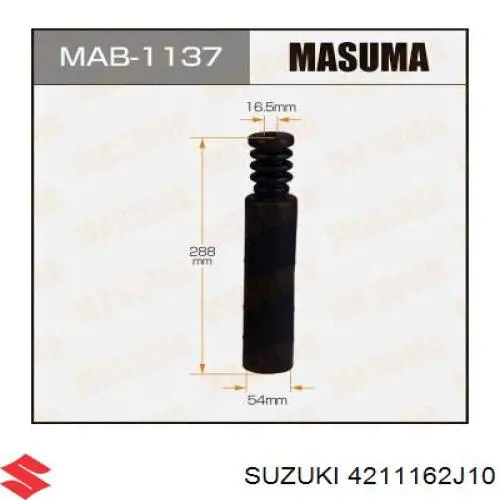 Pára-choque (grade de proteção) de amortecedor dianteiro + bota de proteção Suzuki 4211162J10 preço, a partir de 9,03 USD