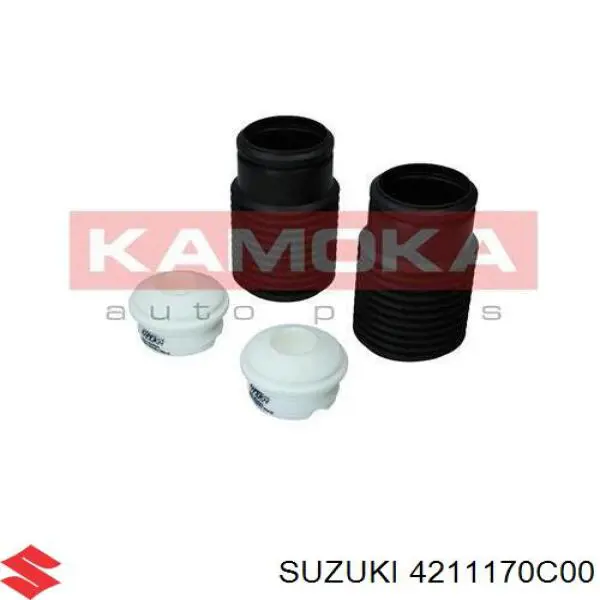 4211170C00 Suzuki Pára-choque (grade de proteção) de amortecedor dianteiro + bota de proteção