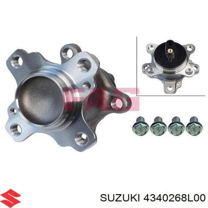 Compre 4340268L00 Suzuki Cubo traseiro
