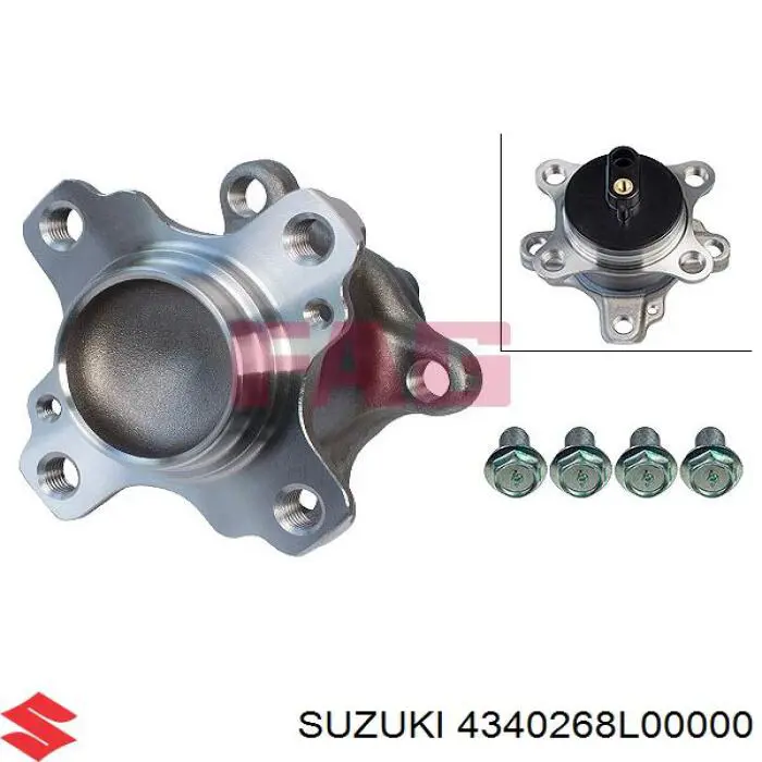Cubo traseiro Suzuki 4340268L00000 preço, a partir de 69,60 USD