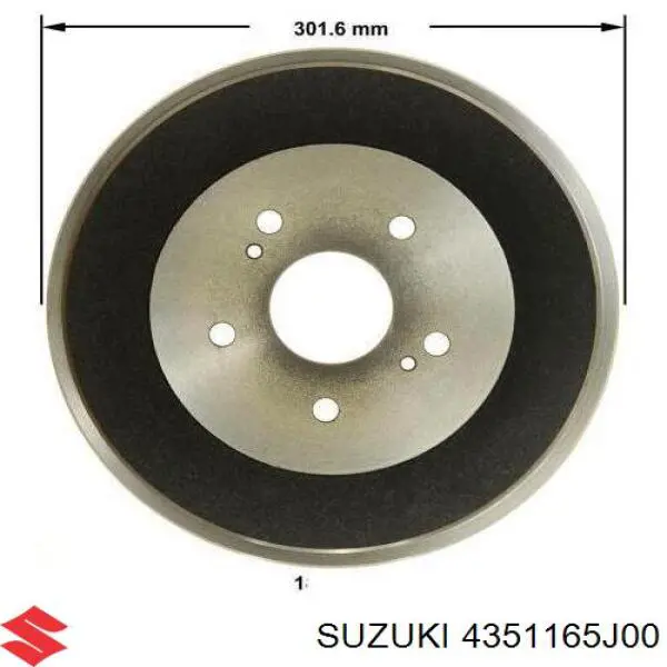 4351165J00 Suzuki Tambor do freio traseiro