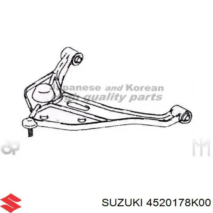 Compre 4520178K00 Suzuki Braço oscilante inferior direito de suspensão dianteira