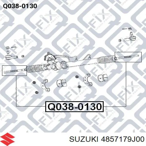 4857179J00 Suzuki Bota de proteção do mecanismo de direção (de cremalheira)