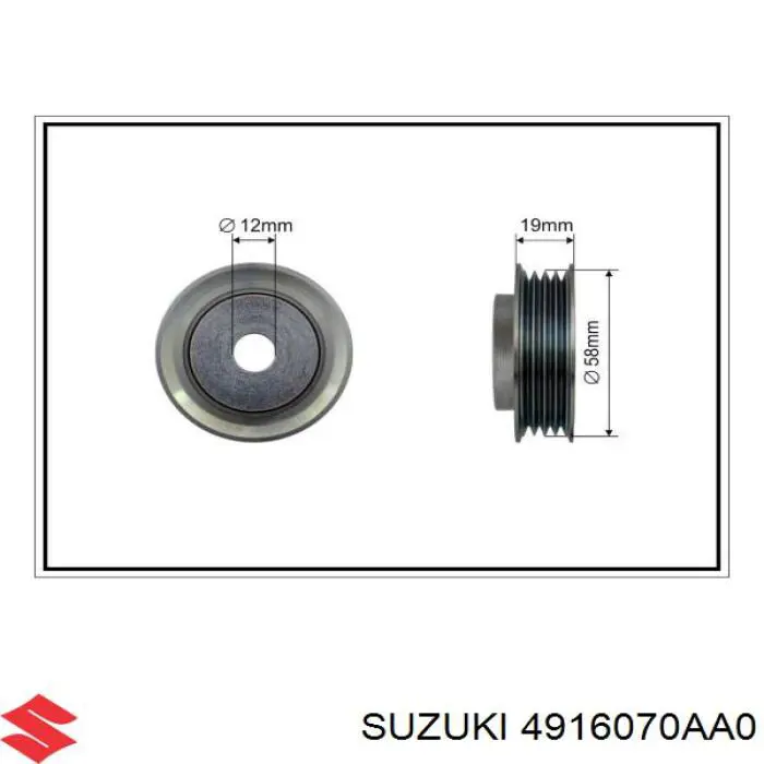 Compre 4916070AA0 Suzuki Rolo de reguladora de tensão da correia de transmissão