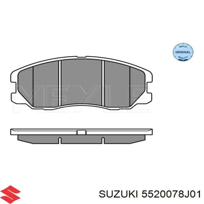 Sapatas do freio dianteiras de disco Suzuki 5520078J01 preço, a partir de 30,13 USD