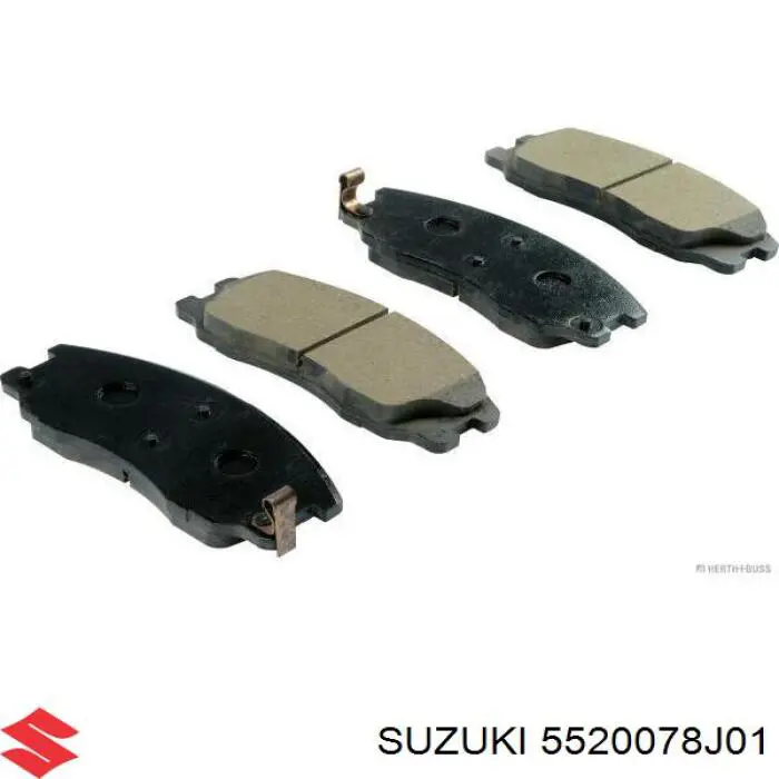 Sapatas do freio dianteiras de disco 5520078J01 Suzuki