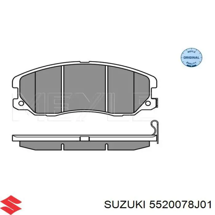 5520078J01 Suzuki Sapatas do freio dianteiras de disco