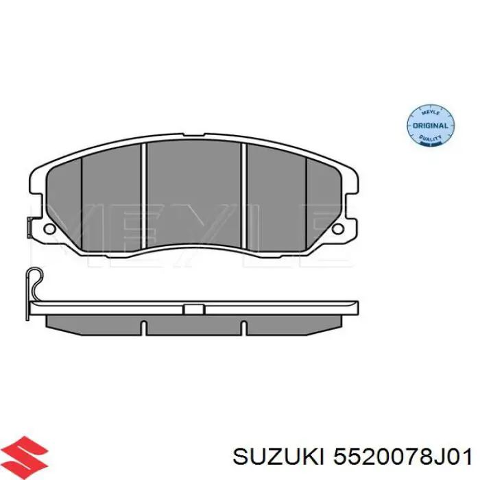 Compre 5520078J01 Suzuki Sapatas do freio dianteiras de disco