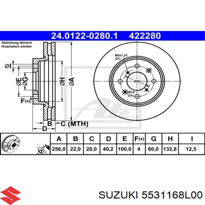  Suzuki 5531168L00
