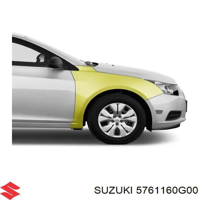 5761160G00 Suzuki Pára-lama dianteiro direito