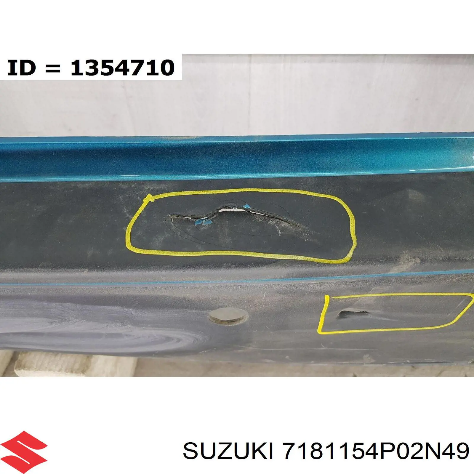 Pára-choque traseiro 7181154P02N49 Suzuki