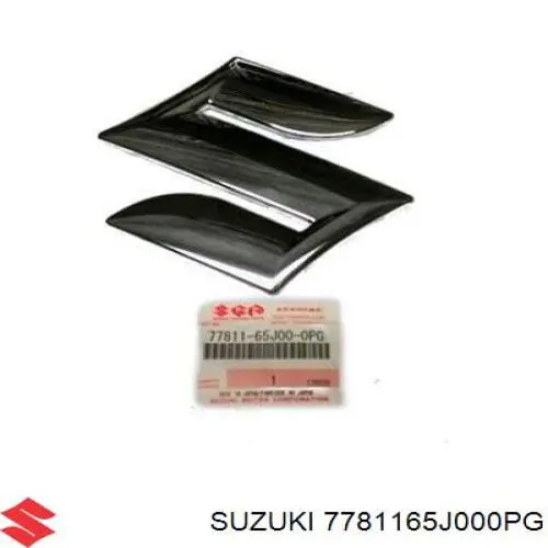 7781165J000PG Suzuki Emblema de grelha do radiador