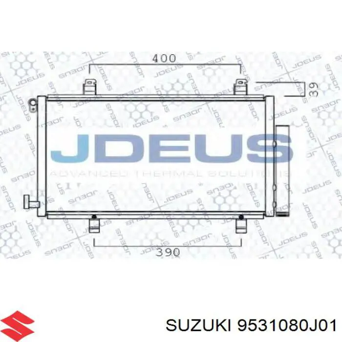 Compre 9531080J01 Suzuki Radiador de aparelho de ar condicionado