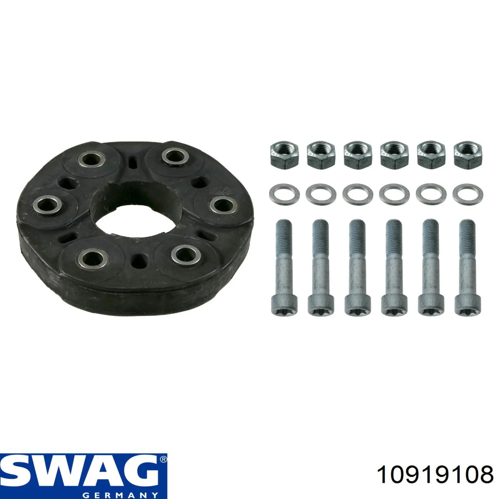 Acoplamento elástico dianteiro/traseiro do veio de transmissão Swag 10919108 preço, a partir de 67,85 USD