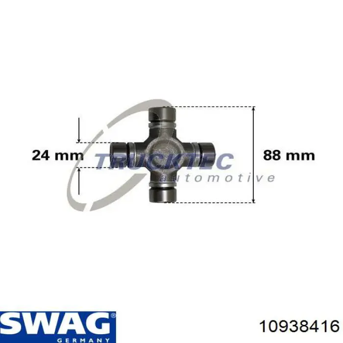 Cruzeta da junta universal traseira Swag 10938416 preço, a partir de 21,30 USD