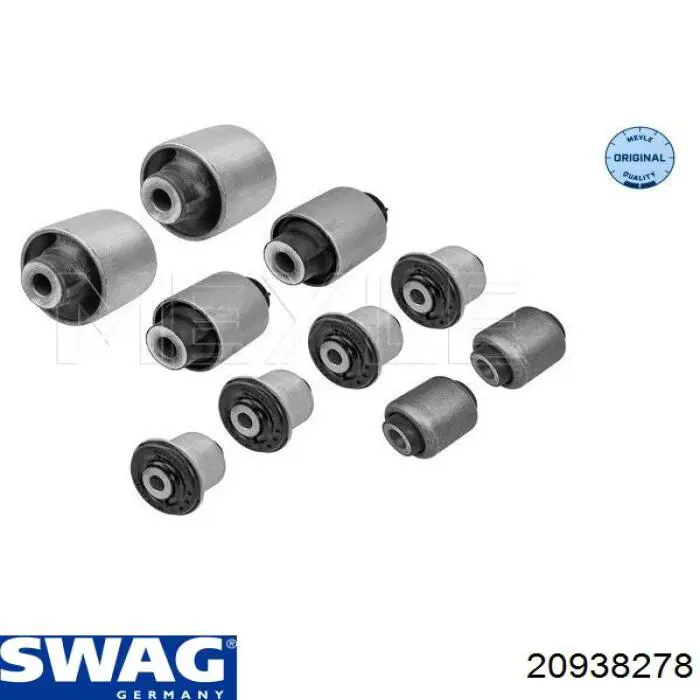 Bloco silencioso dianteiro do braço oscilante inferior Swag 20938278 preço, a partir de 15,60 USD