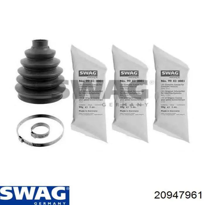 20947961 Swag Bota de proteção externa de junta homocinética do semieixo dianteiro