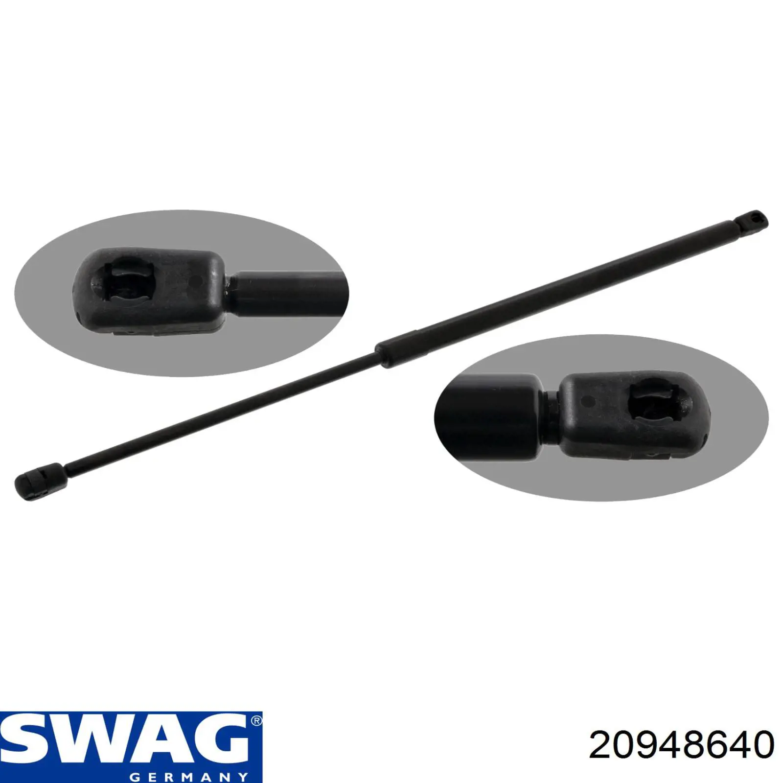 20948640 Swag Amortecedor de tampa de porta-malas (de 3ª/5ª porta traseira)
