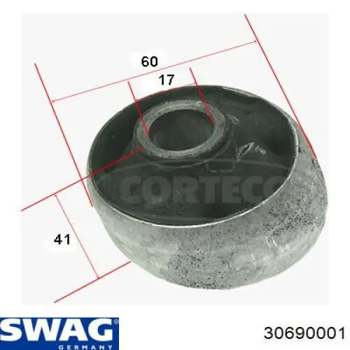 Compre 30690001 Swag Bloco silencioso dianteiro do braço oscilante inferior