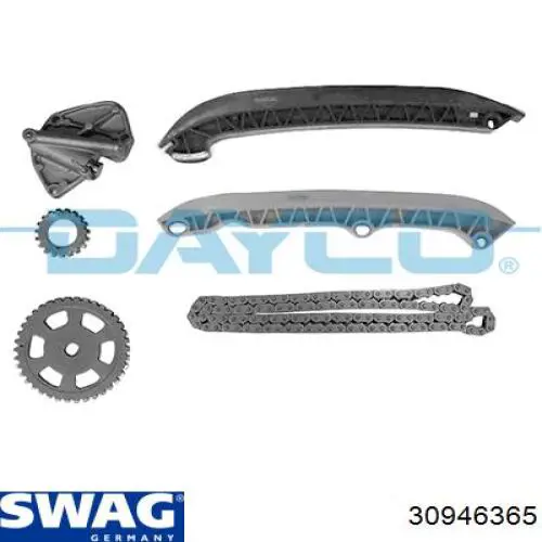30946365 Swag Cadeia do mecanismo de distribuição de gás, kit