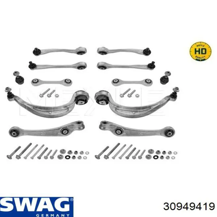 30949419 Swag Kit de braços oscilantes de suspensão dianteira