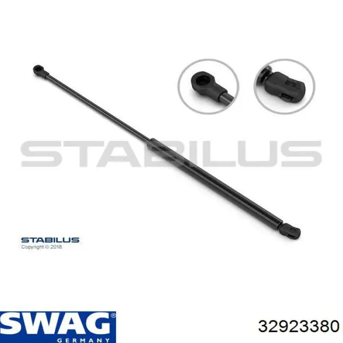 Amortecedor de tampa de porta-malas (de 3ª/5ª porta traseira) Swag 32923380 preço, a partir de 13,10 USD