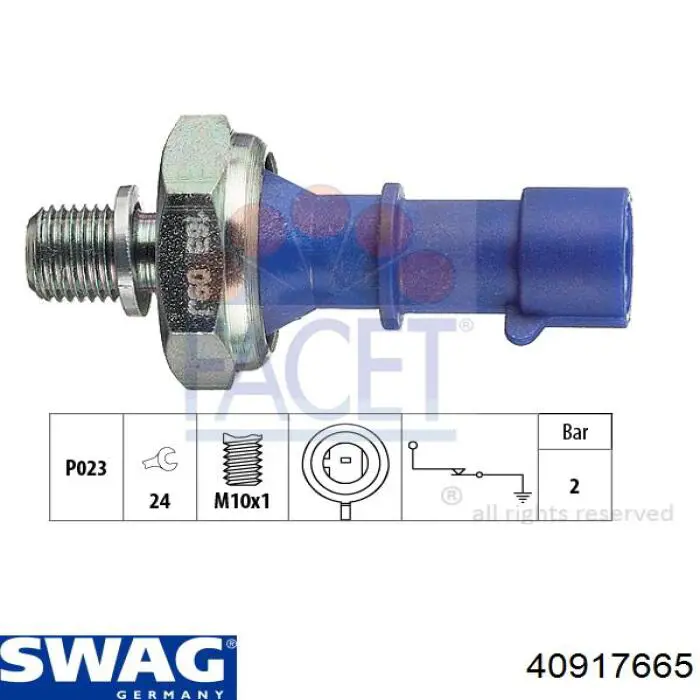 Compre 40917665 Swag Sensor de pressão de óleo
