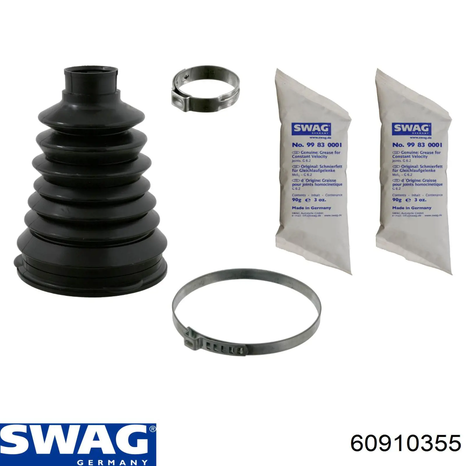 Compre 60910355 Swag Bota de proteção externa de junta homocinética do semieixo dianteiro