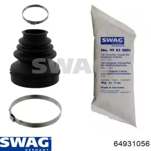 Bota de proteção interna de junta homocinética do semieixo dianteiro Swag 64931056 preço, a partir de 7,27 USD