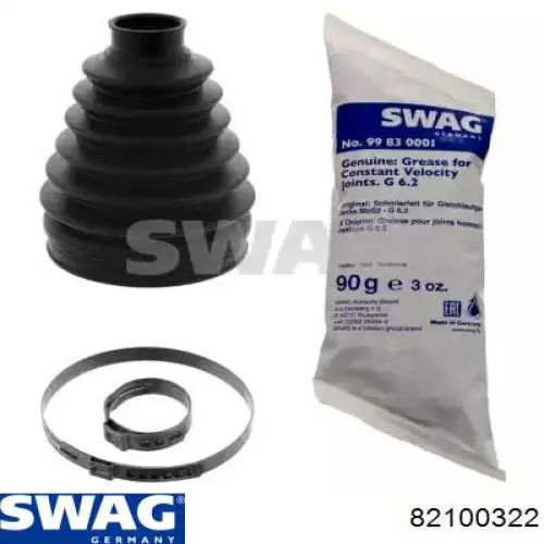 82100322 Swag Bota de proteção externa de junta homocinética do semieixo dianteiro
