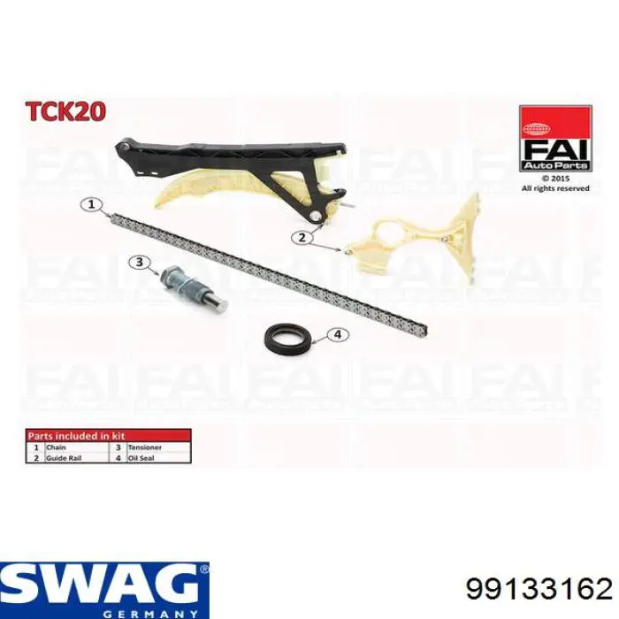 Compre 99133162 Swag Cadeia do mecanismo de distribuição de gás, kit