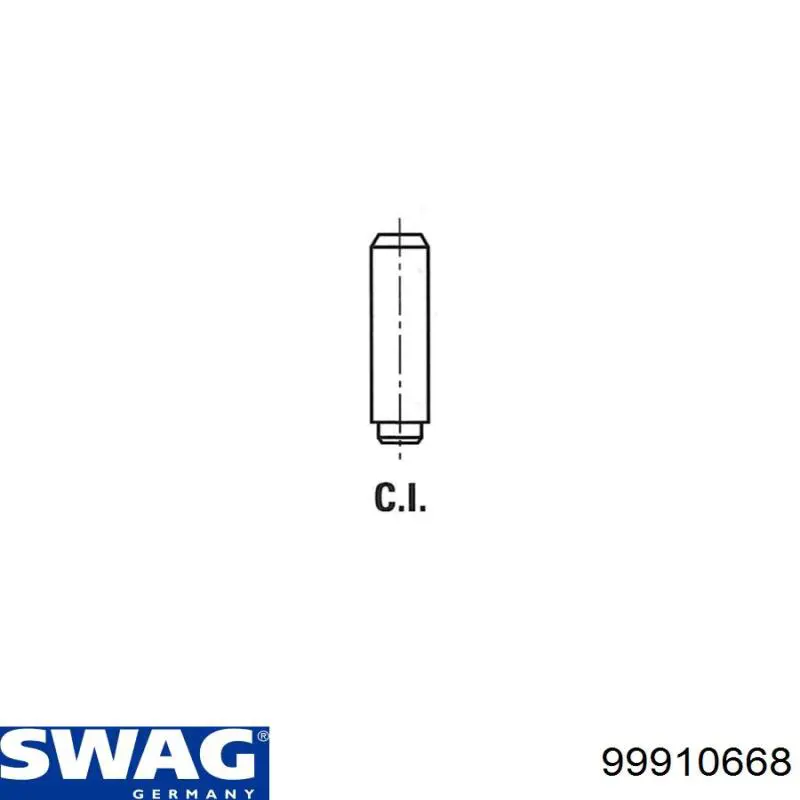 Guia de válvula 99910668 Swag
