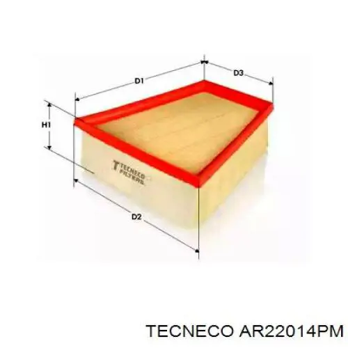 AR22014PM Tecneco Filtro de ar
