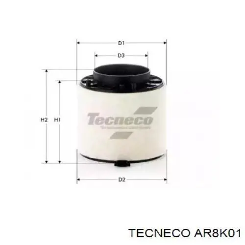 Compre AR8K01 Tecneco Filtro de ar