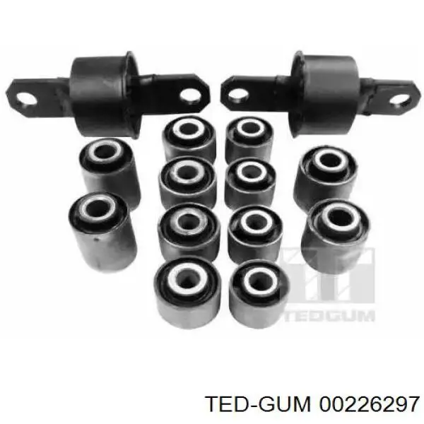 00226297 Ted-gum Kit de blocos silenciosos de suspensão traseira