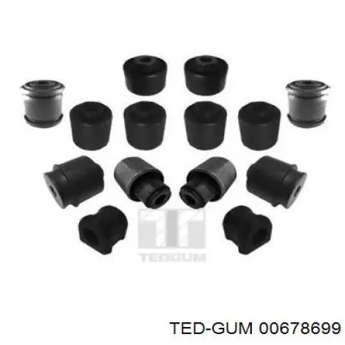 Kit de blocos silenciosos de suspensão traseira Ted-gum 00678699 preço, a partir de 224,76 USD
