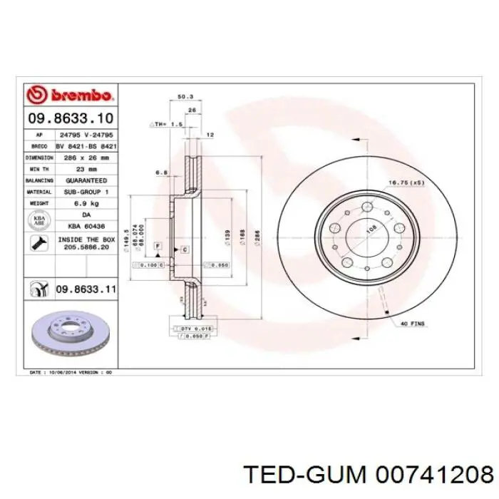 Bucha de estabilizador dianteiro Ted-gum 00741208 preço, a partir de 7,19 USD