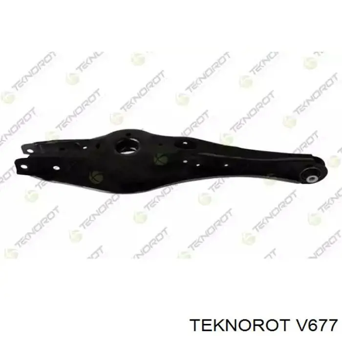 V677 Teknorot Braço oscilante inferior esquerdo de suspensão traseira/direita