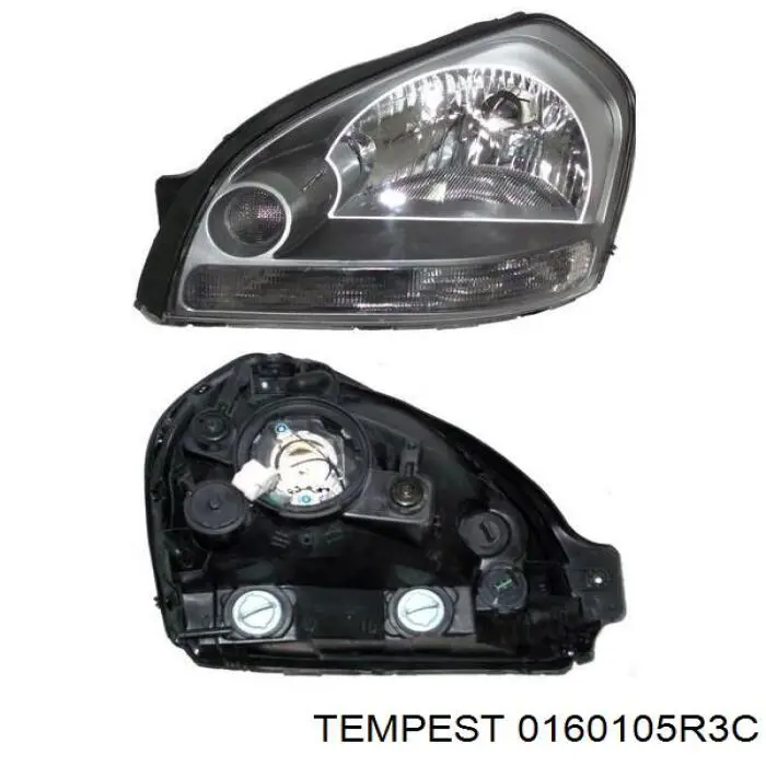 Luz esquerda 0160105R3C Tempest