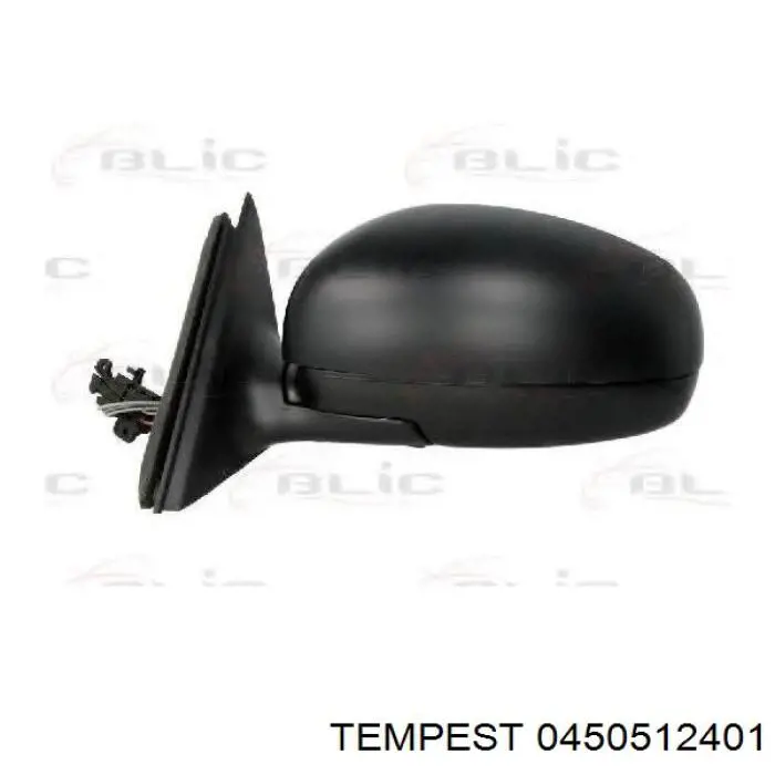 Caixa do espelho de retrovisão esquerdo 0450512401 Tempest