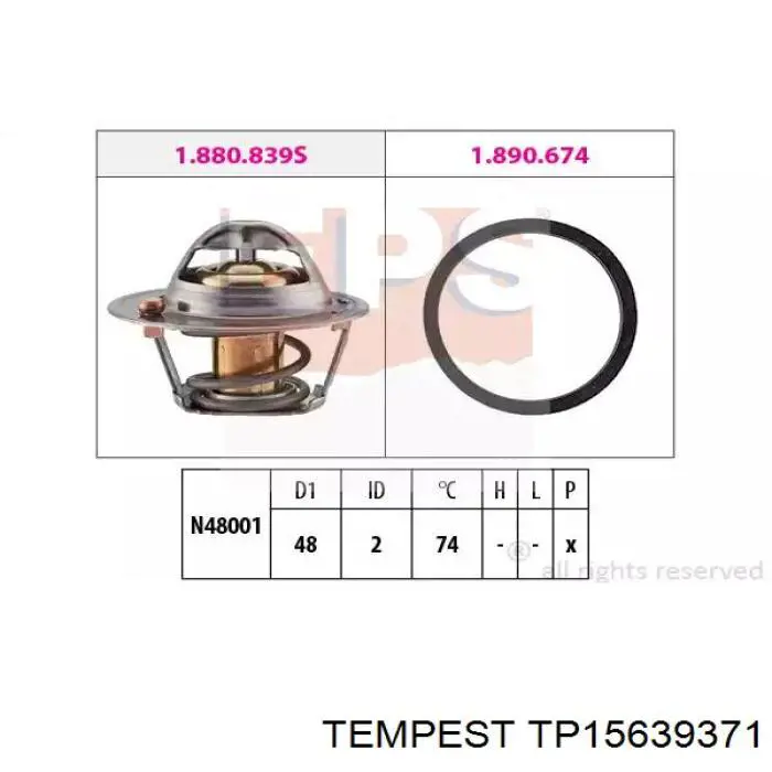 Radiador de esfriamento de motor Tempest TP15639371 preço, a partir de 37,46 USD