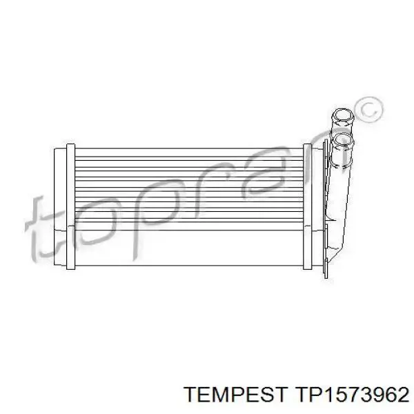 Radiador de forno (de aquecedor) TP1573962 Tempest