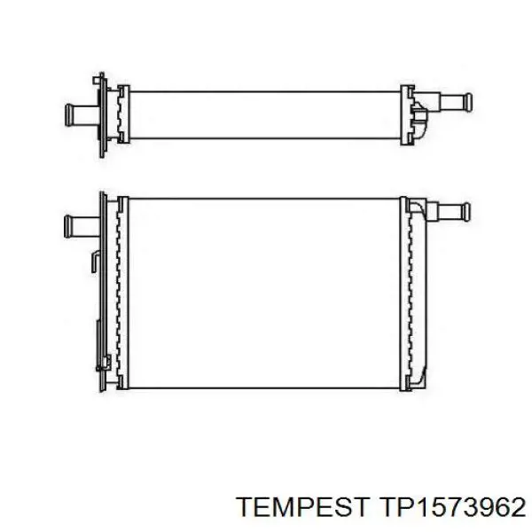 Radiador de forno (de aquecedor) TP1573962 Tempest