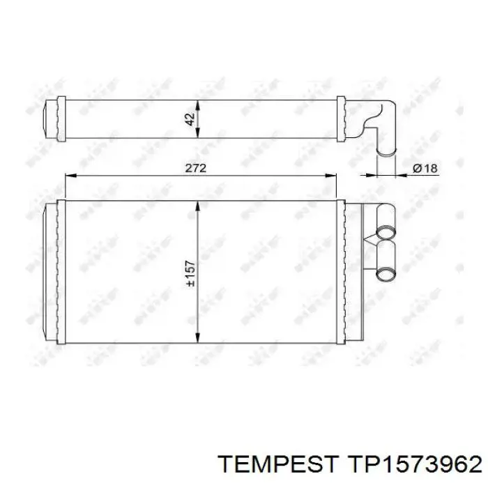 Radiador de forno (de aquecedor) Tempest TP1573962