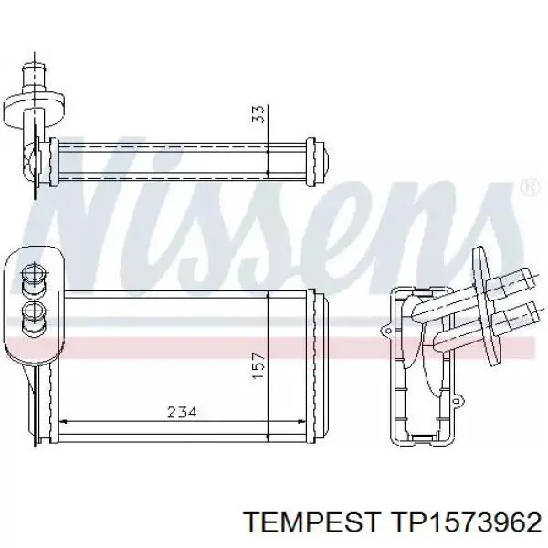 Compre TP1573962 Tempest Radiador de forno (de aquecedor)